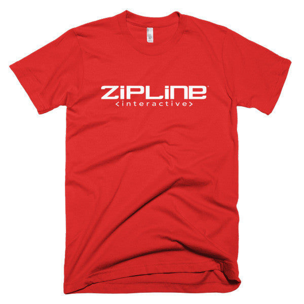 Short sleeve Zipline Interactive men's t-shirt