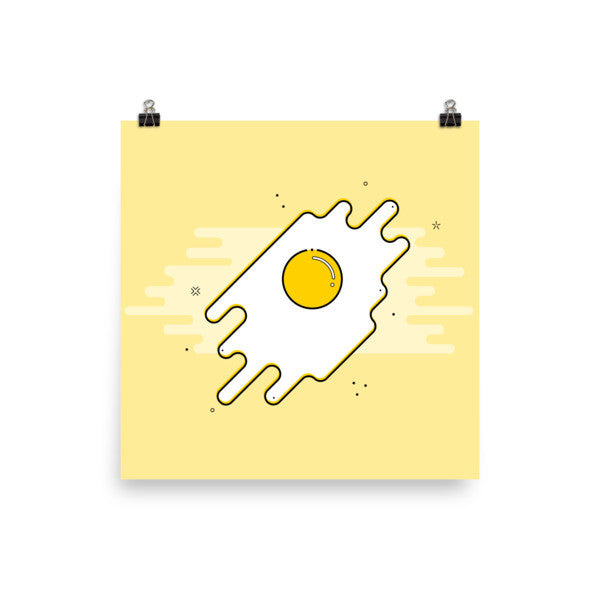 Fried Egg Poster (Square)